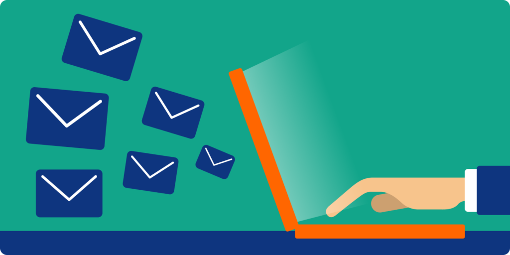 メール配信イメージイラスト