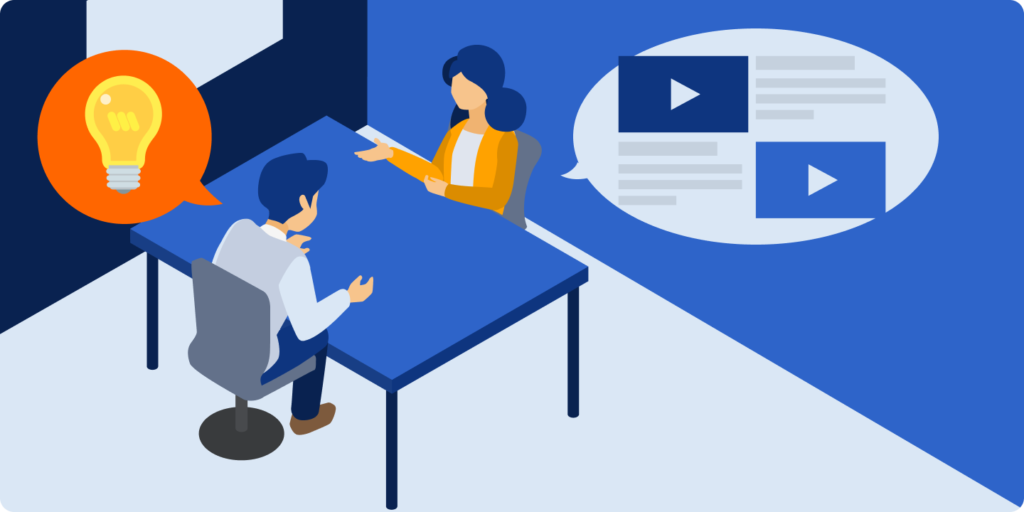 社員の学ぶ意欲を喚起するイメージイラスト