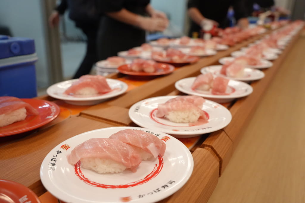 イベントで用意された「マグロ放題」の様子